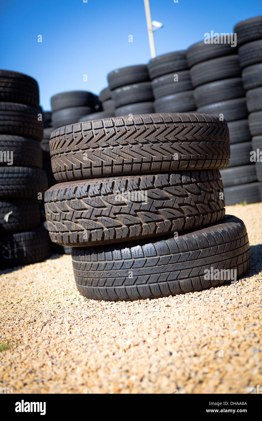 Stack of new tires for sale at a tire store Stock Photo Alamy
