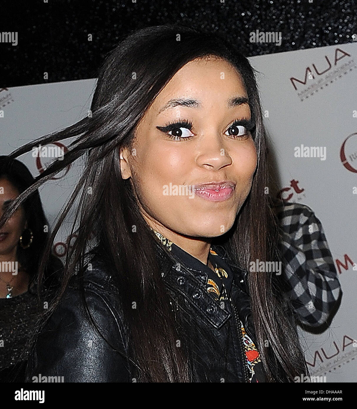 Dionne Bromfield , at the Rose Club. London, England - 11.04.12 Stock ...