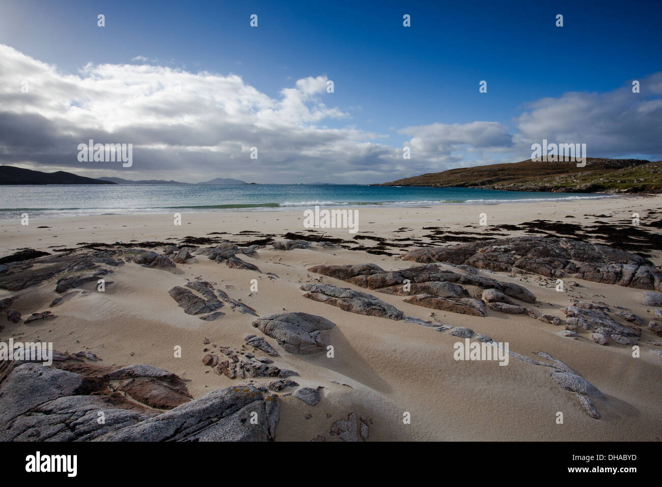 Hushinish beach on the island of Harris, outer Hebrides Stock Photo