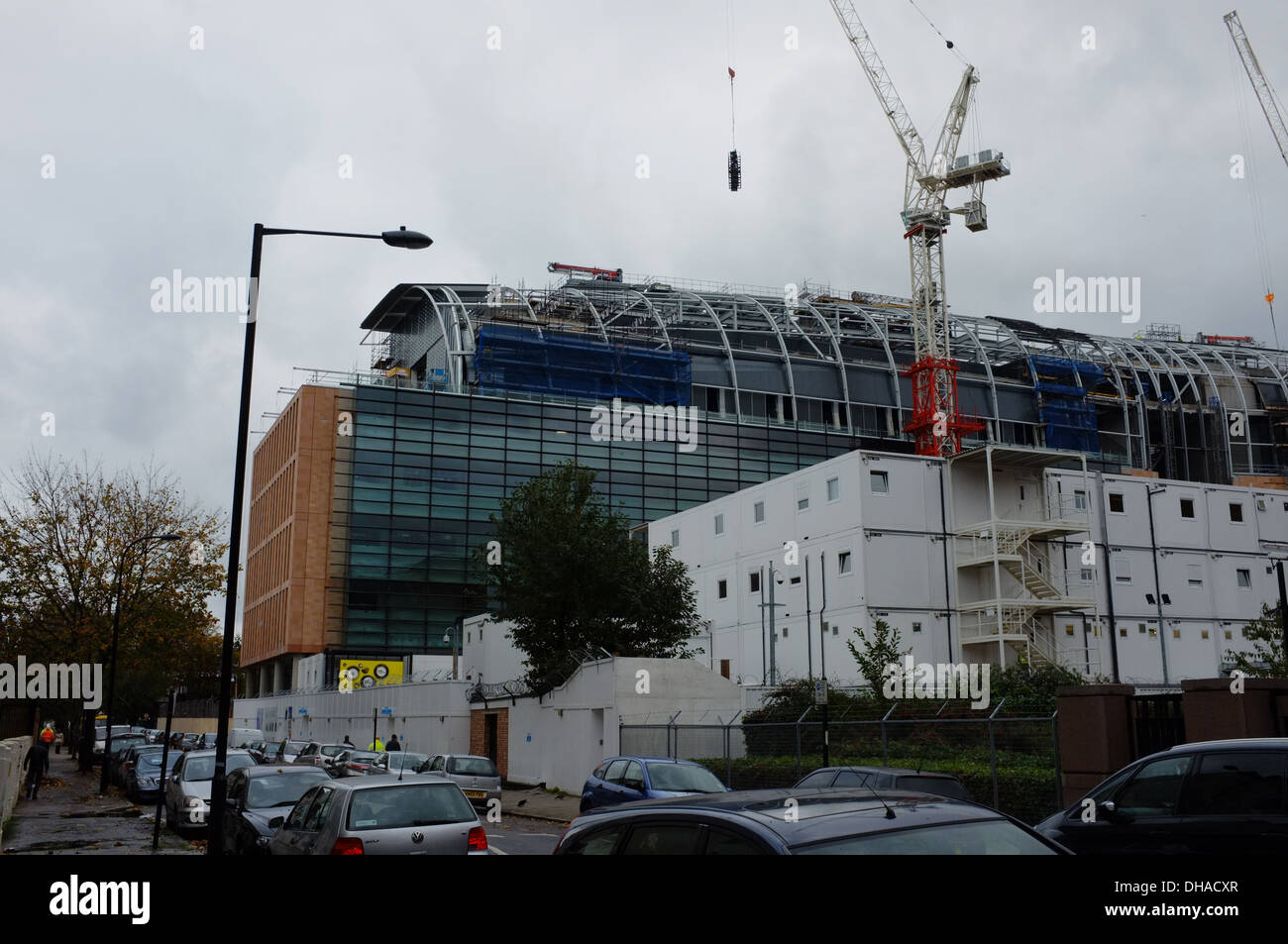 Construction of the new Francis Crick Institute in London's King's Cross UK - November 2013 Stock Photo