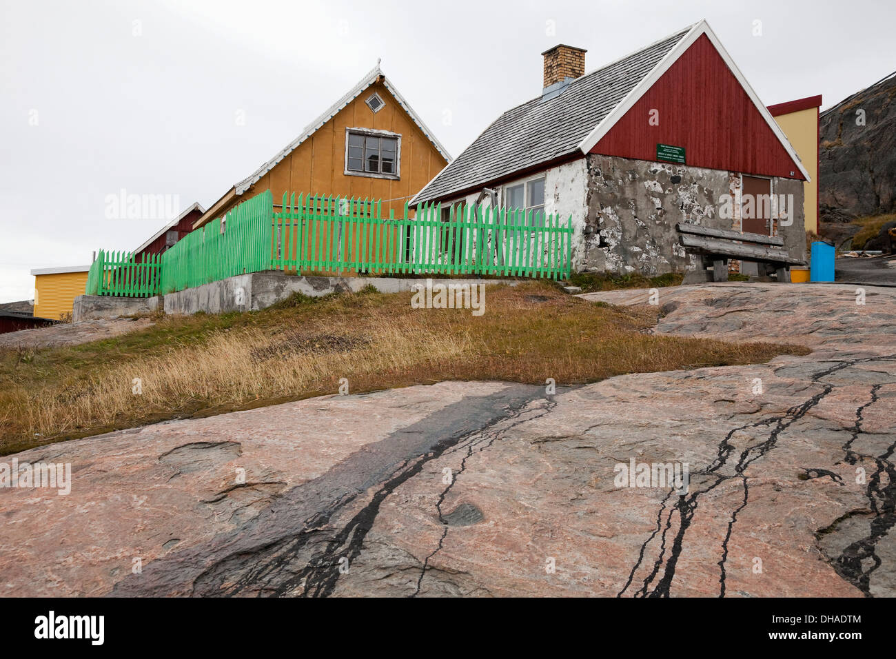 Traditional Houses In A Village On The East Coast Of Greenland