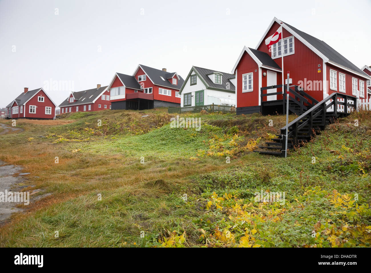 Traditional Houses; Nuuk, Greenland Stock Photo Alamy