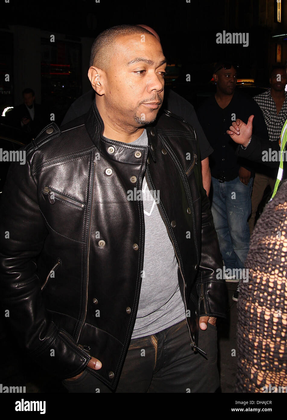 Rapper and producer Timbaland (real name Timothy Mosle) arriving at
