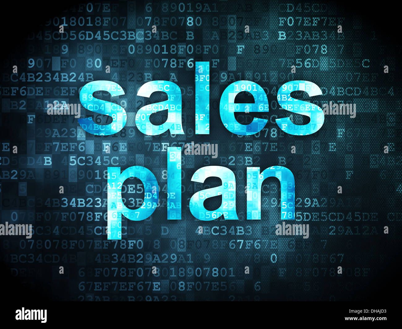 Marketing concept: Sales Plan on digital background Stock Photo - Alamy