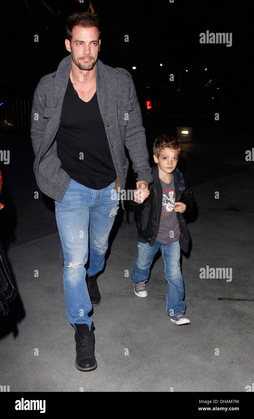 William Levy takes his son Christopher Alexander to see LA Lakers play at  Staples Center Los Angeles California  Stock Photo - Alamy