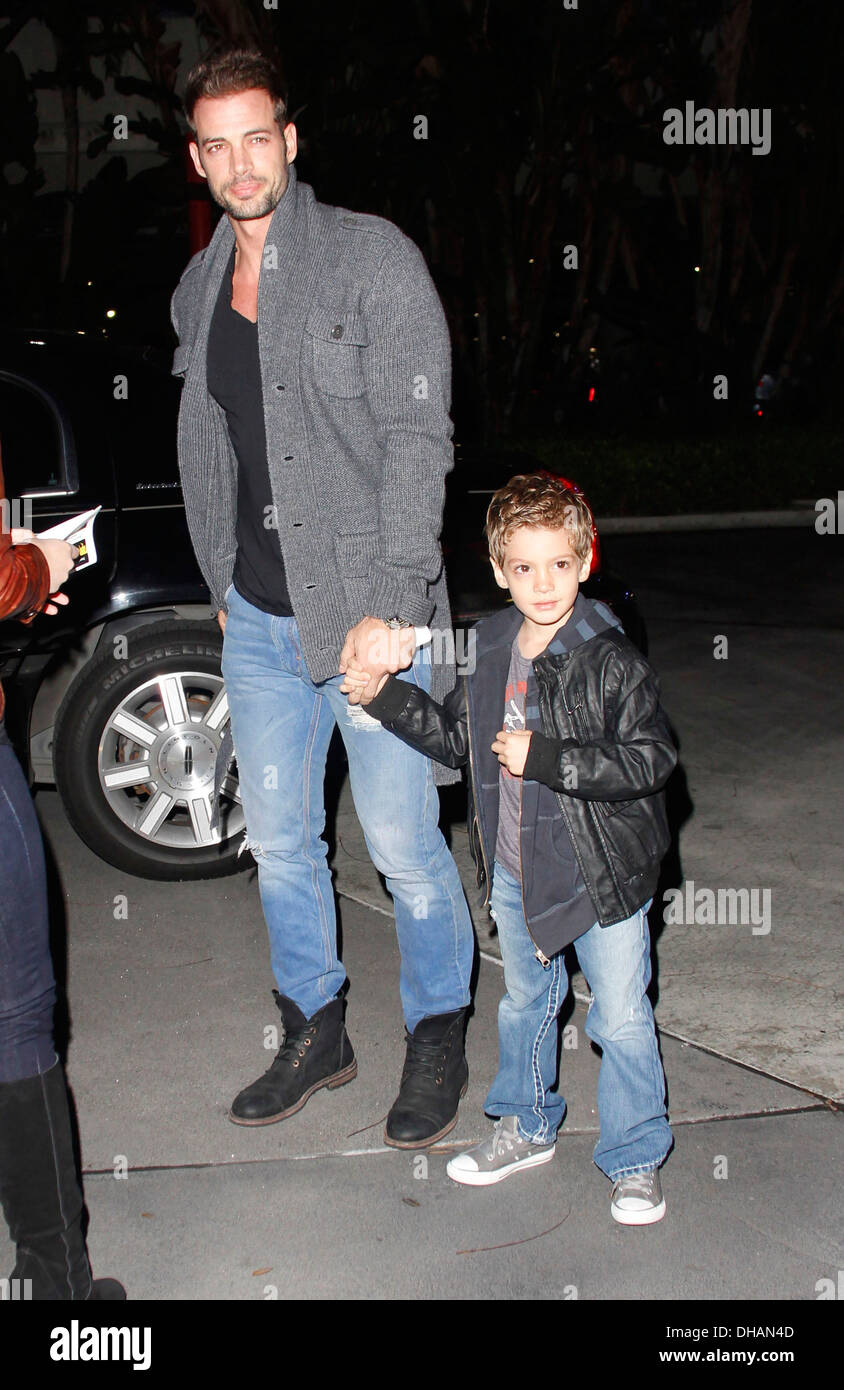 William Levy takes his son Christopher Alexander to see LA Lakers play at  Staples Center Los Angeles California  Stock Photo - Alamy