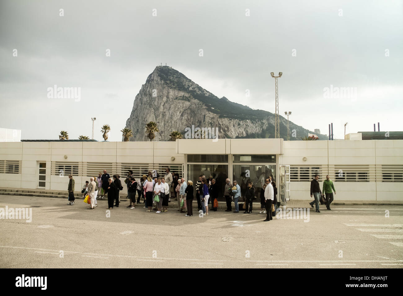 Gibraltar Rock British Territory Stock Photo