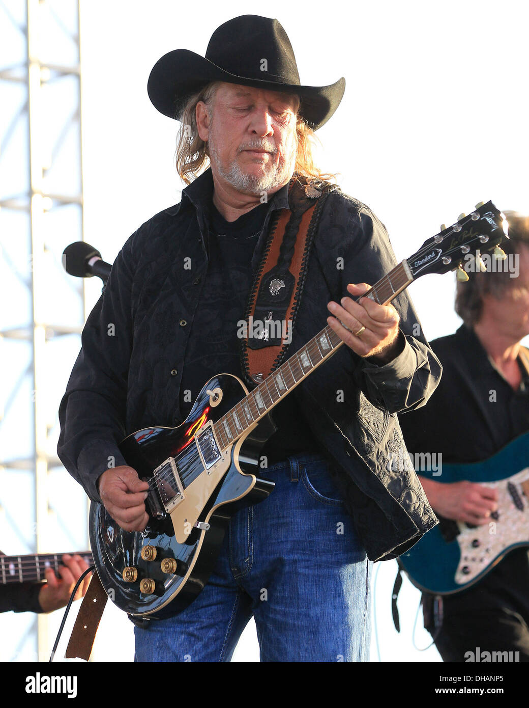 Country Music artist John Anderson performs at Balloons Over Paradise sponsored by Seminole Casino Immokalee Immokalee Florida Stock Photo