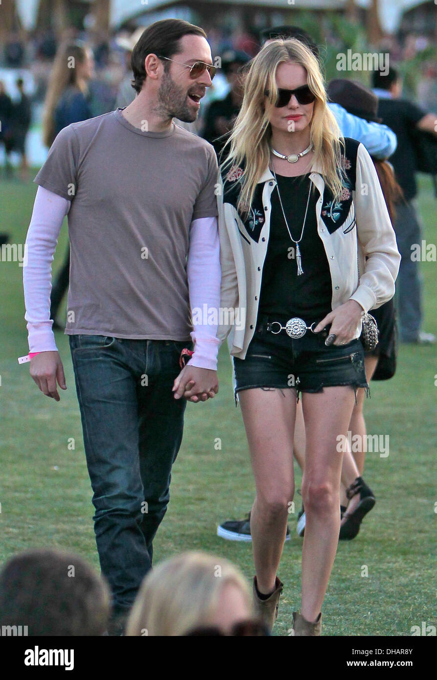 Kate Bosworth and Michael Polish Celebrities at 2012 Coachella Valley Music  and Arts Festival - Week 1 Day 2 Indio California Stock Photo - Alamy