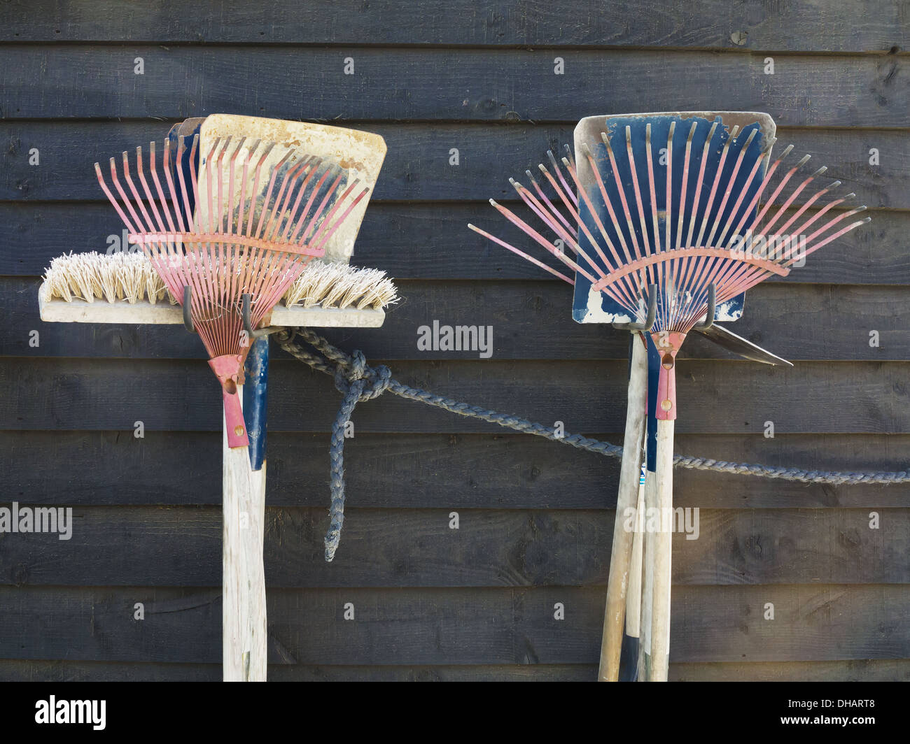 Spade and broom hi-res stock photography and images - Alamy
