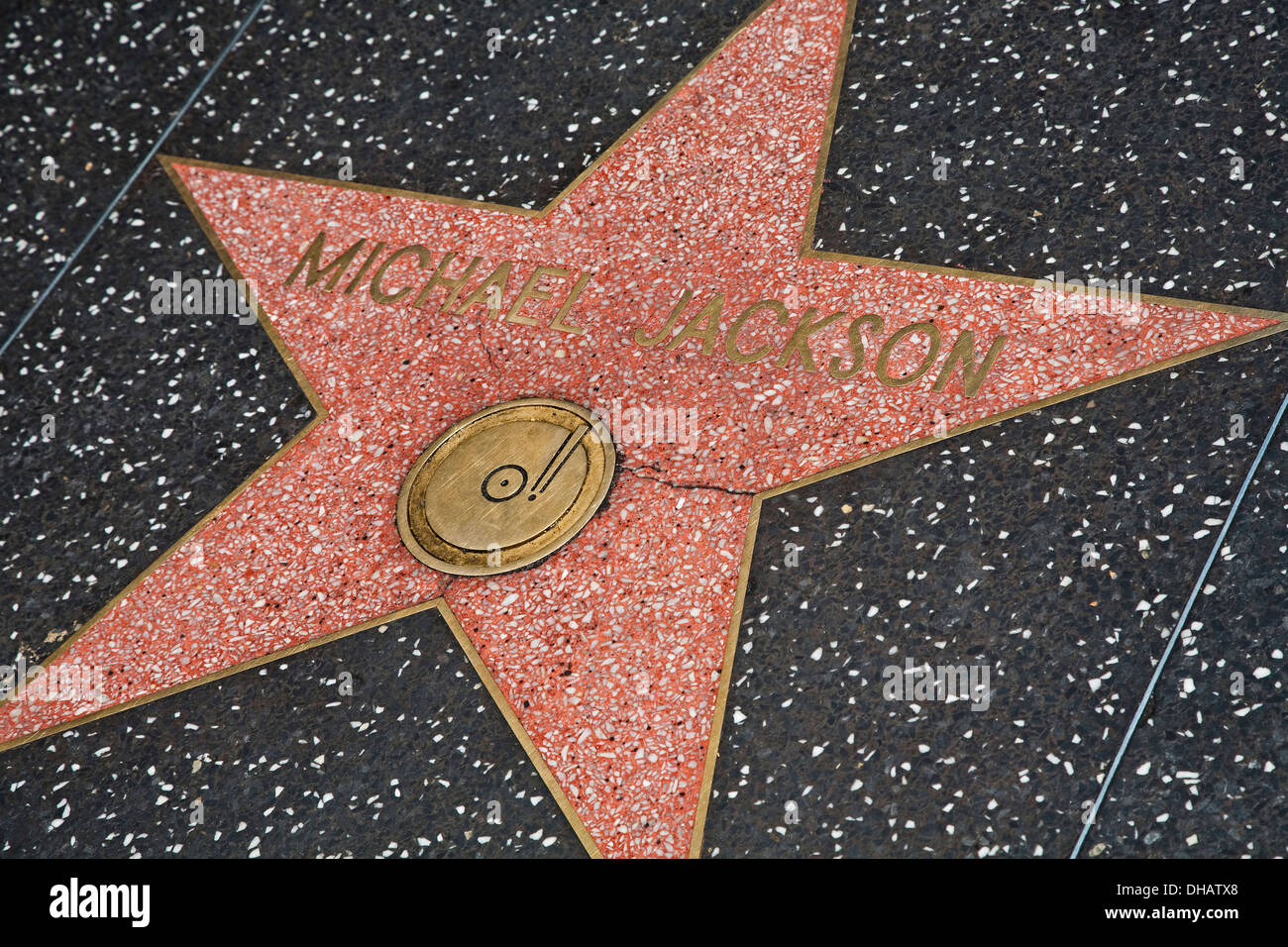 Michael Jackson Star On Hollywood Boulevard; Hollywood, California, United States Of America Stock Photo