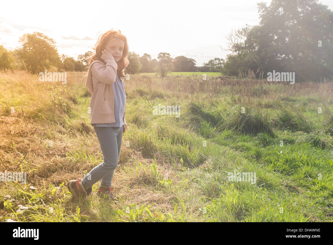 Seven year old girl hi-res stock photography and images - Alamy