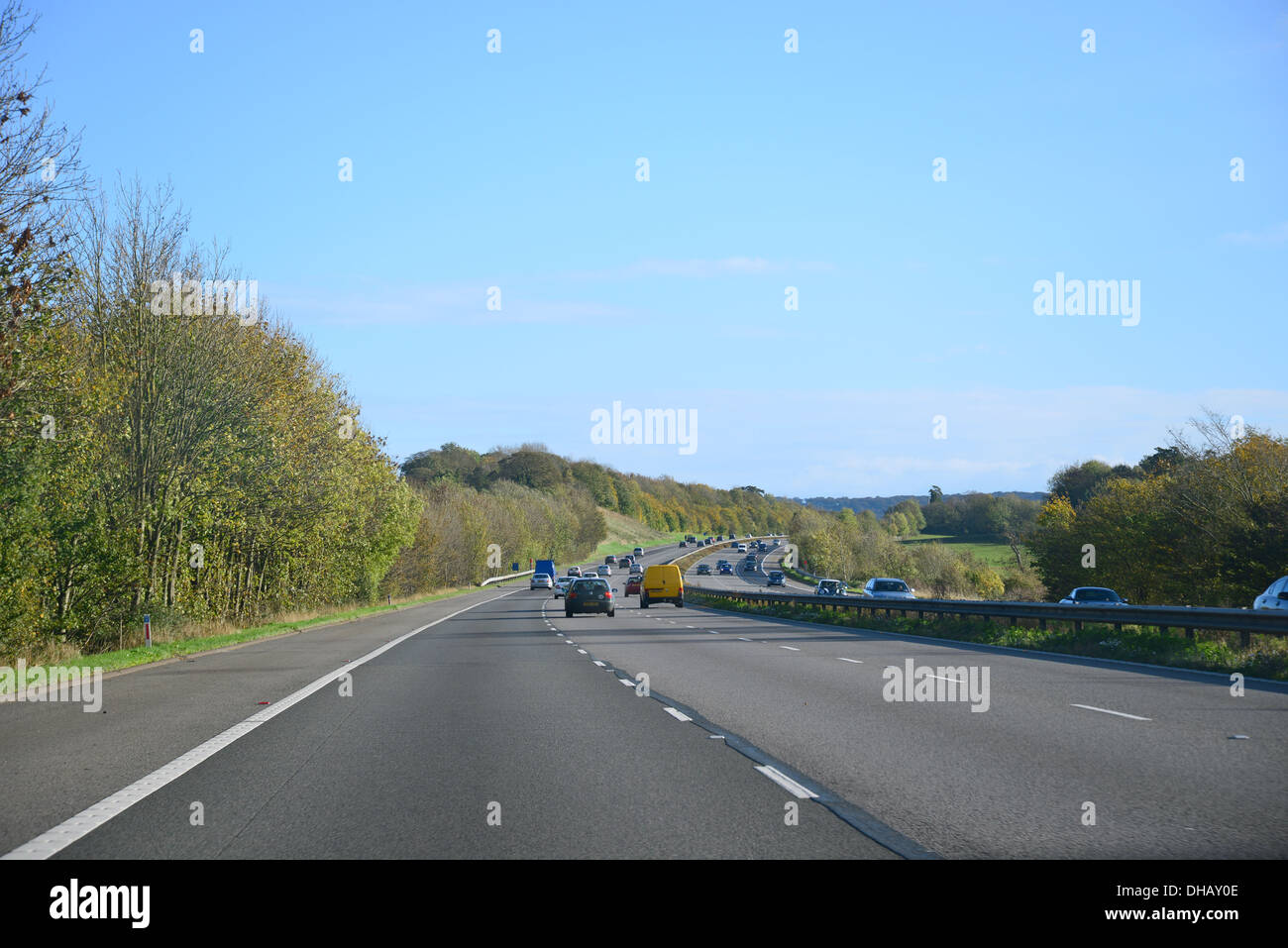M40 Motorway, Oxfordshire, England, United Kingdom Stock Photo