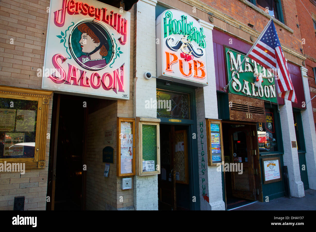 Whiskey Row, Prescott, Arizona Stock Photo Alamy