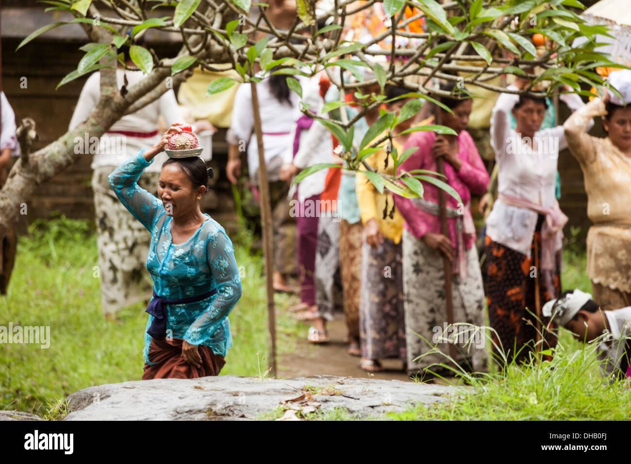 Traditional balinese ceremony Stock Photo