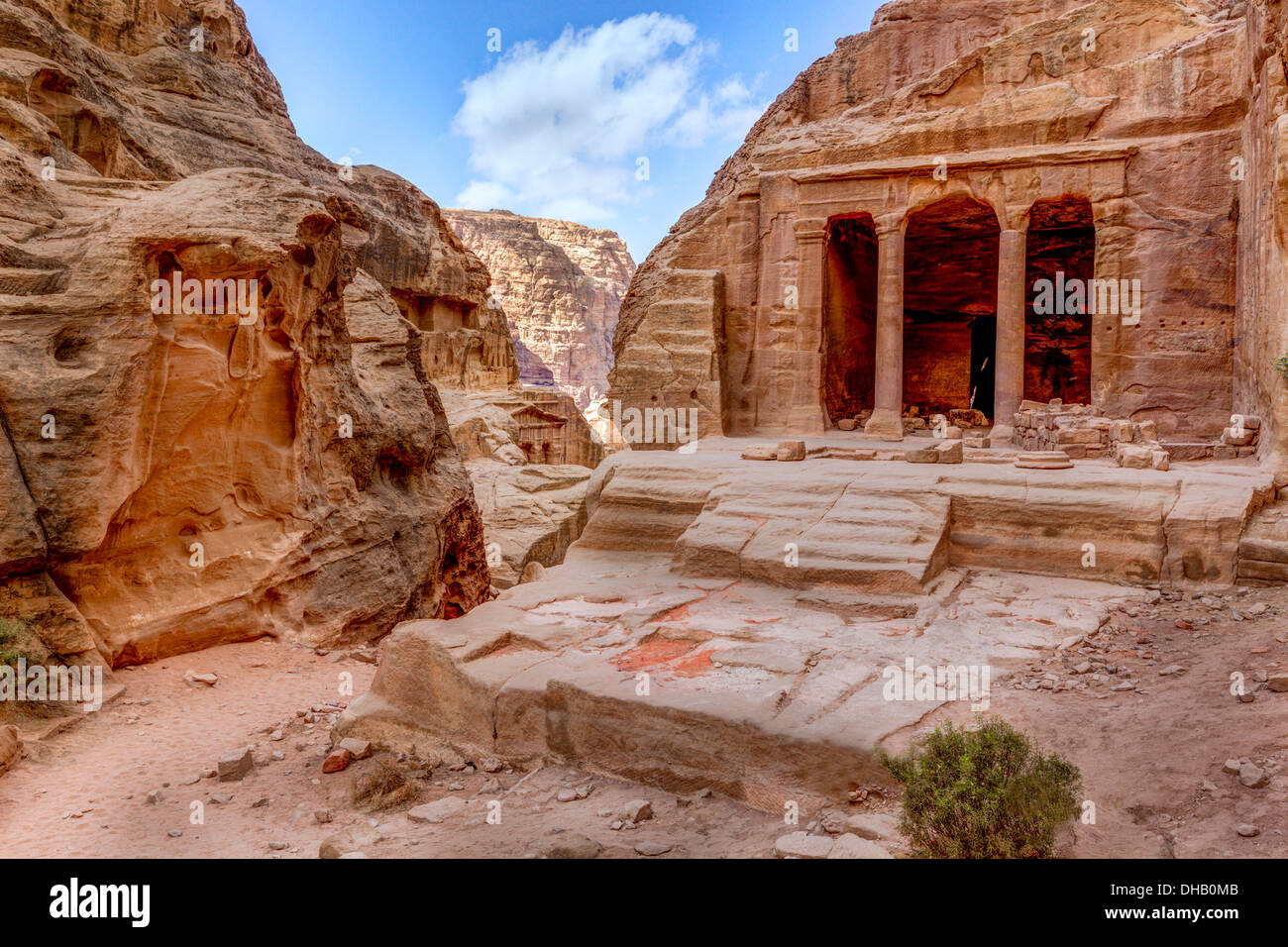 Garden Tomb in Petra, Jordan Stock Photo