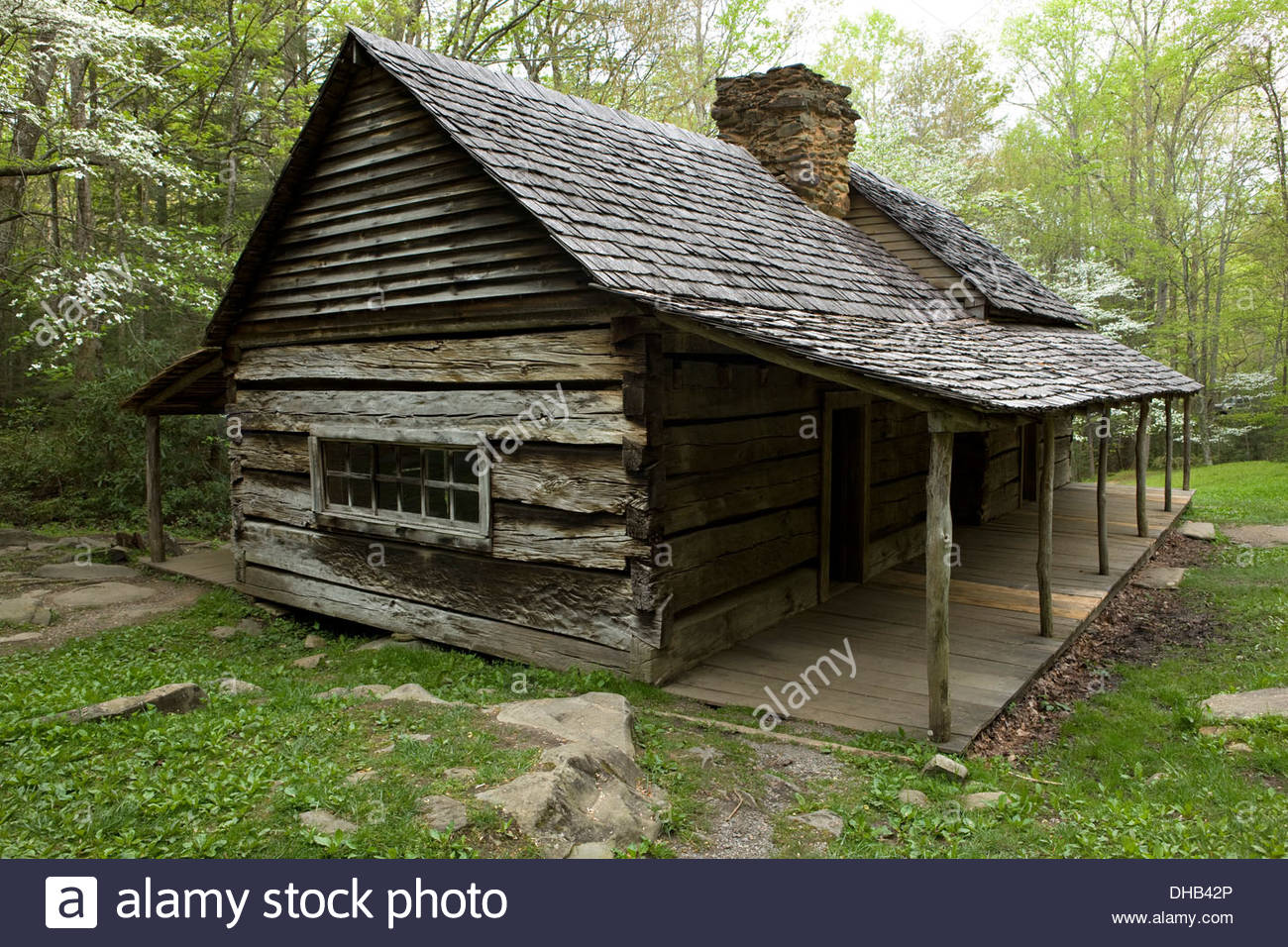 Historic Ogle Log Cabin Stock Photos Historic Ogle Log Cabin