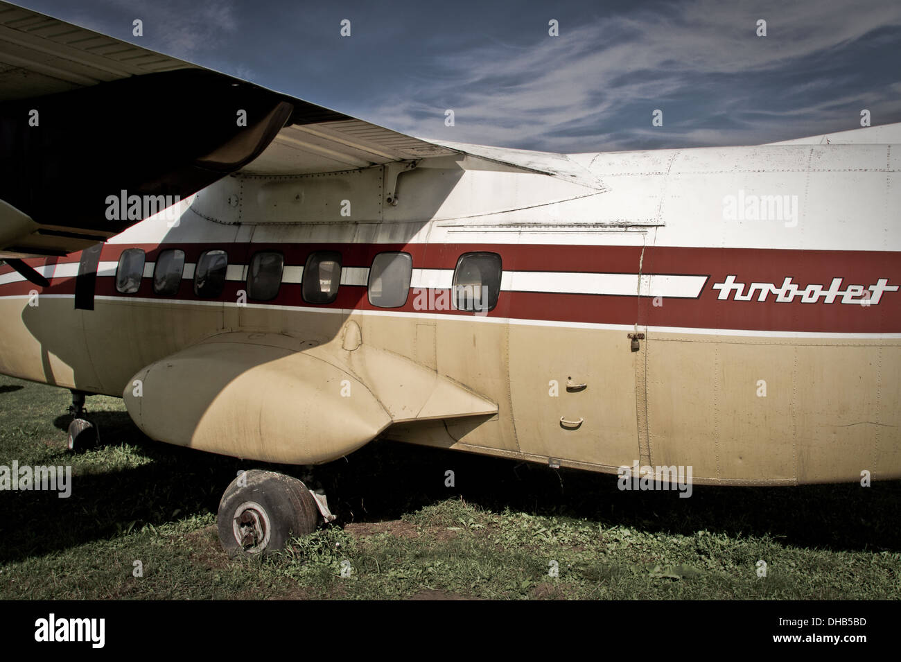 Vintage Airplane Stock Photo