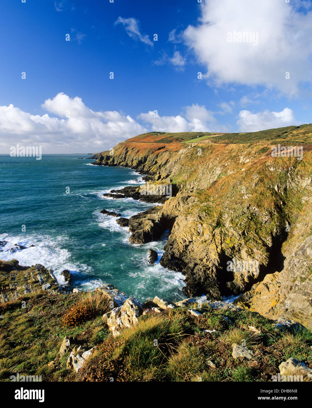 Coast along Marine Drive, Douglas, Isle of Man, UK Stock Photo