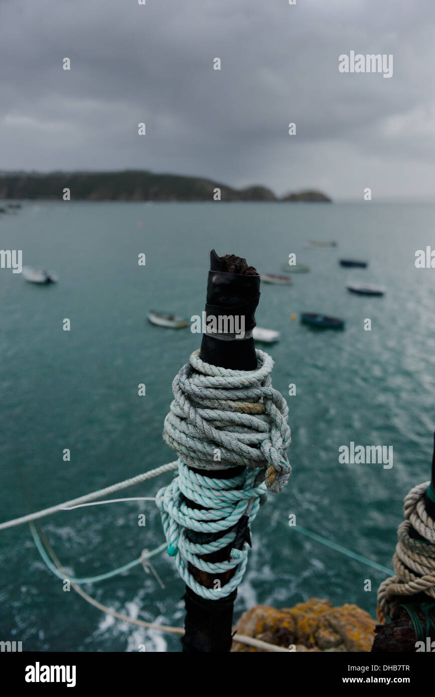 Saints Bay Harbour, Guernsey, Channel Islands. Stock Photo