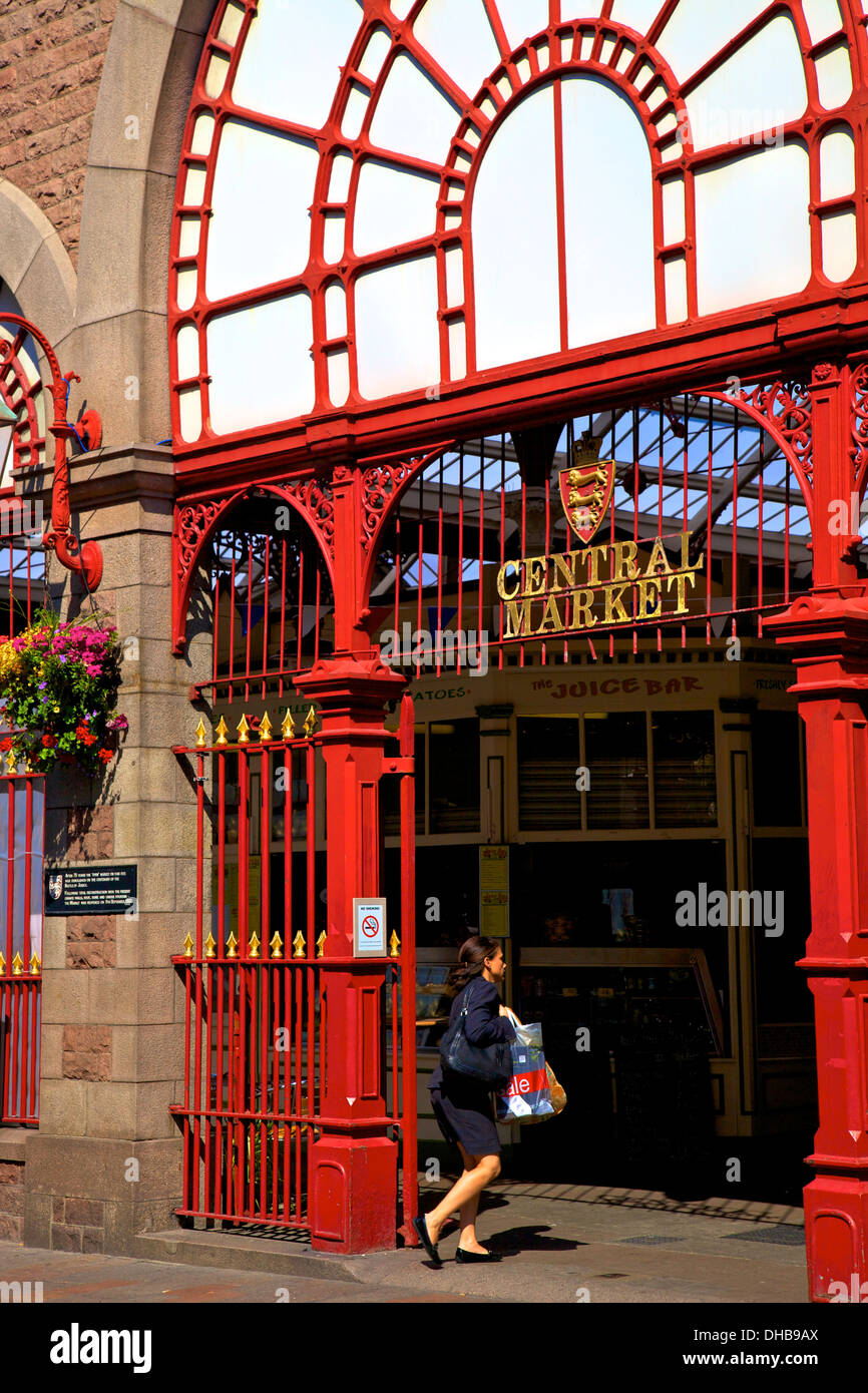Central Market, St. Helier, Jersey, Channel Islands Stock Photo Alamy