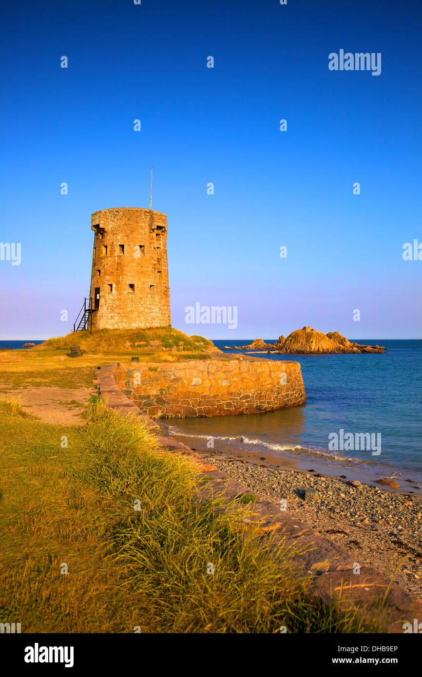 Jersey Round Tower, Le Hocq, St. Clement, Jersey, Channel Islands Stock  Photo - Alamy