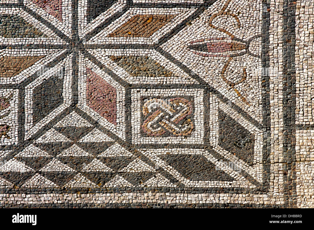 Mosaic floor, House of the Birds, Roman ruins of Italica 2nd century