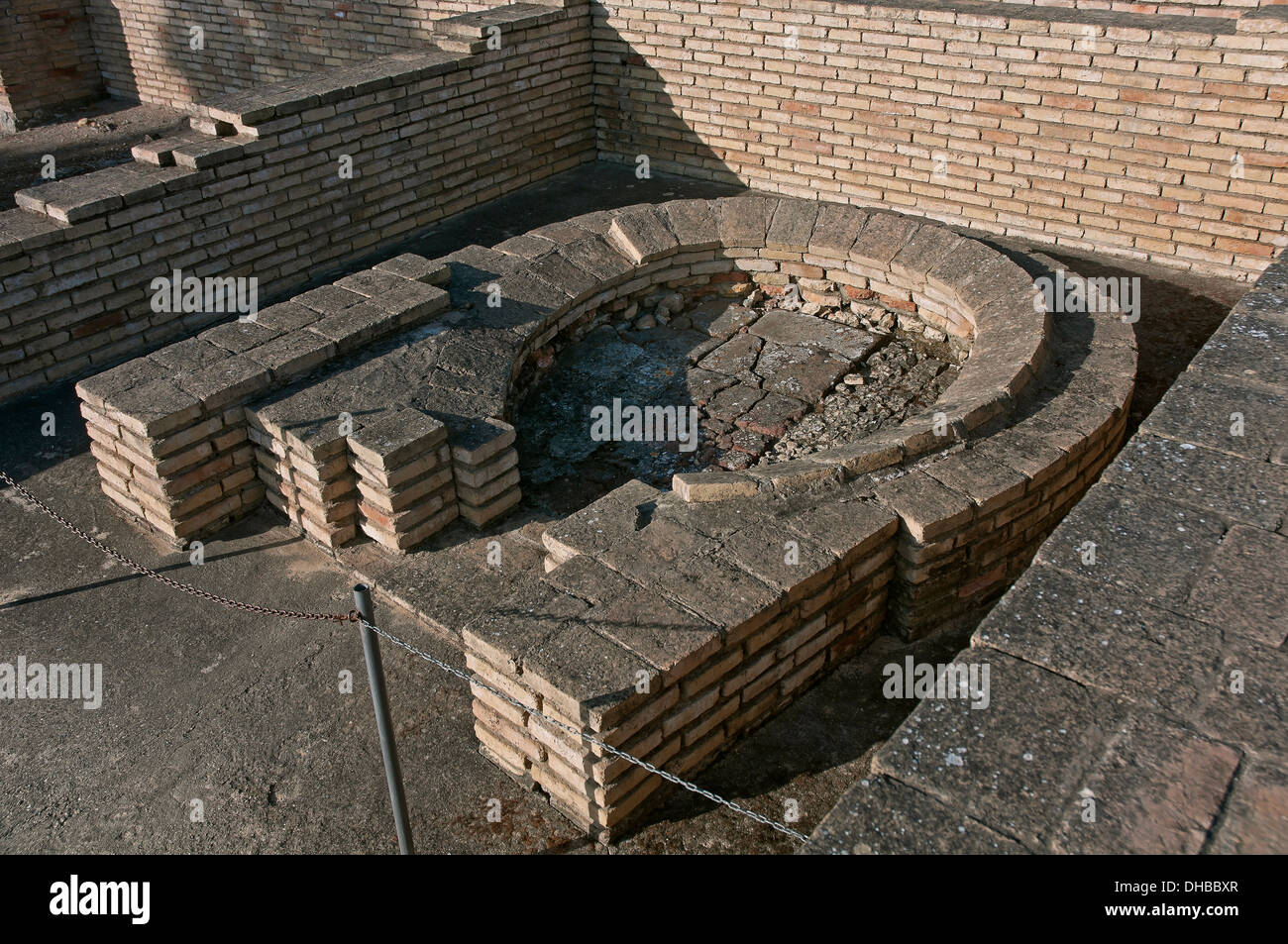 Bread oven, House of the Birds, Roman ruins of Italica, Santiponce, Seville-province, Region of Andalusia, Spain, Europe Stock Photo