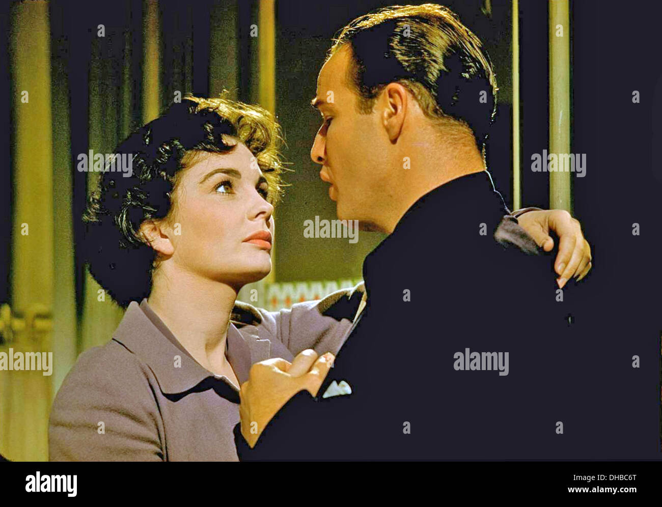 GUYS AND DOLLS 1955 MGM film with Jean Simmons and Marlo Brando Stock