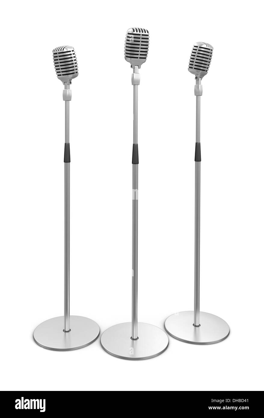 Microphone (clipping path included Stock Photo Alamy