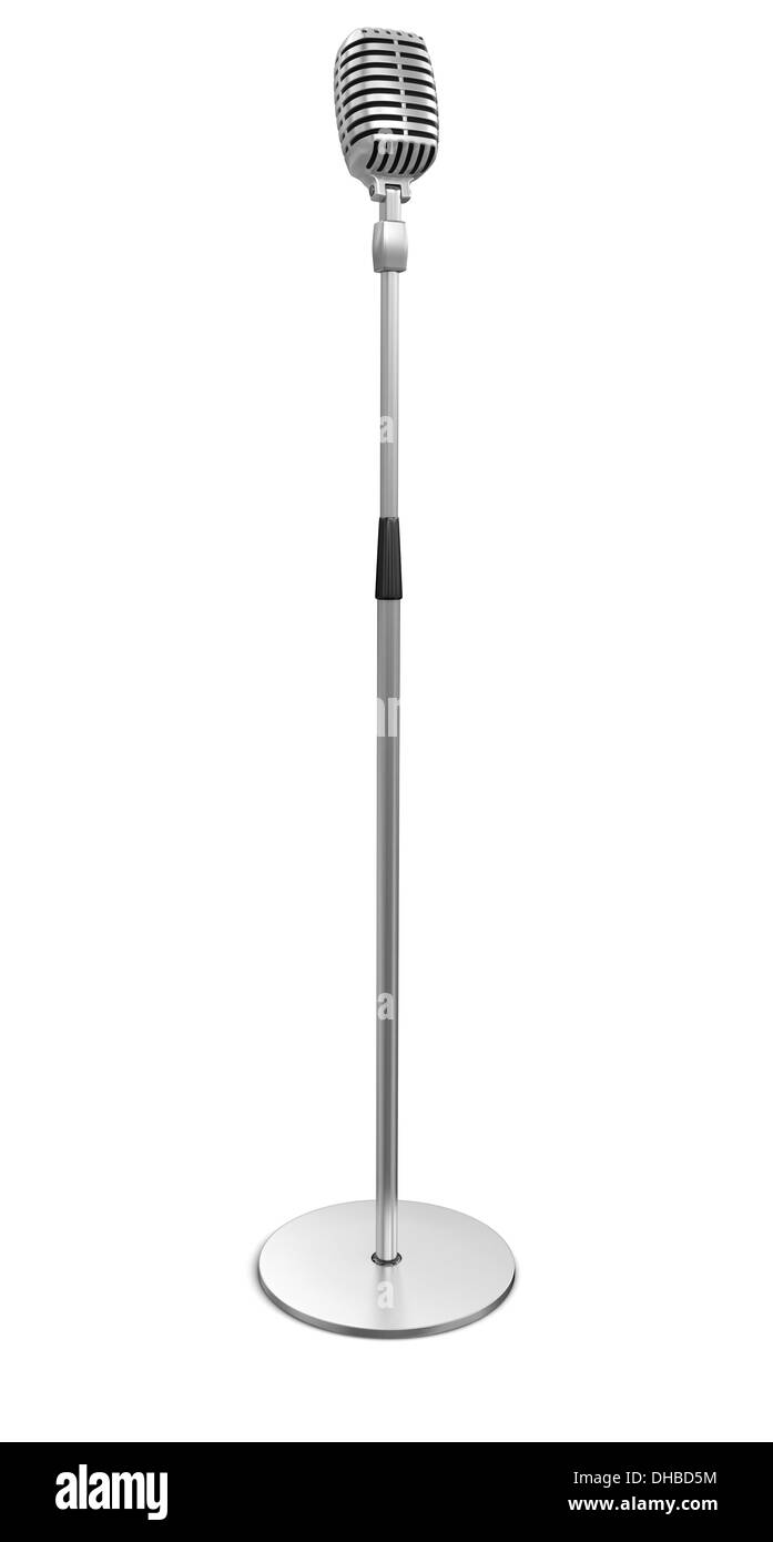 Microphone (clipping path included Stock Photo Alamy