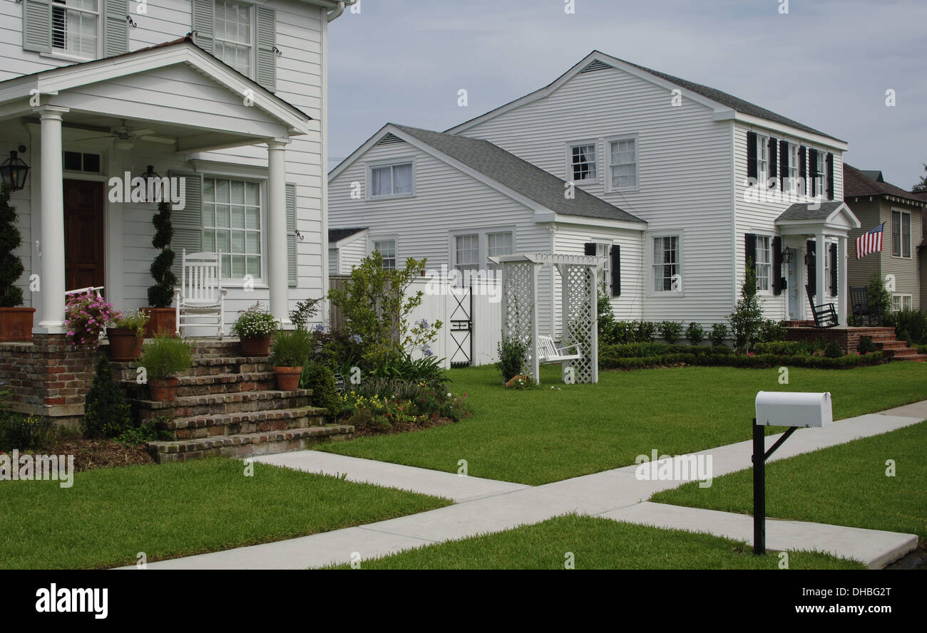 New Orleans. Lakeview Neighborhood rebuilt after Hurricane Katrina (August 2005). State of Louisiana. USA. Stock Photo