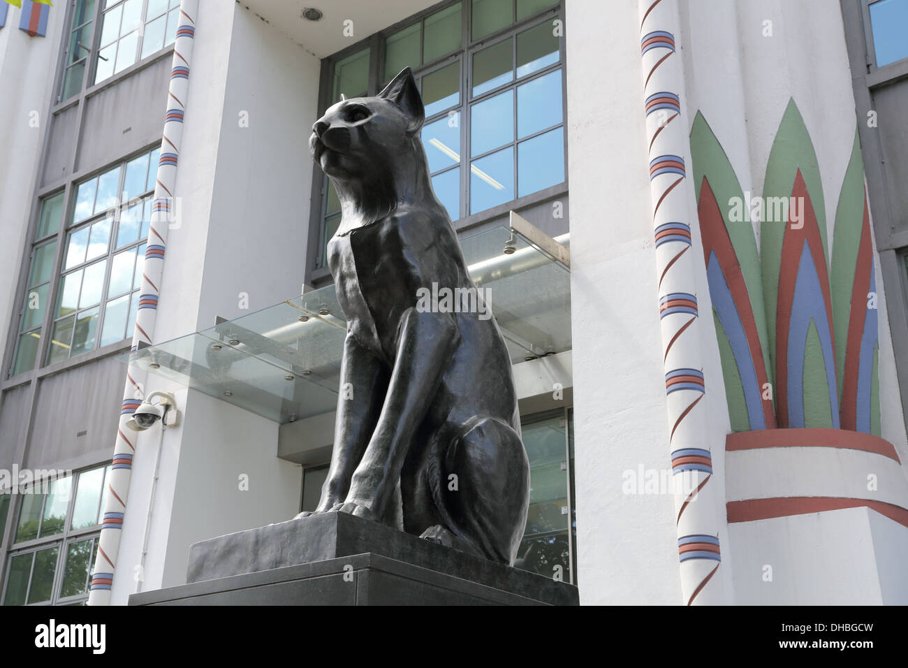 black cat cigarette factory the black cat art deco carreras cigarette factory building in London Stock  Photo