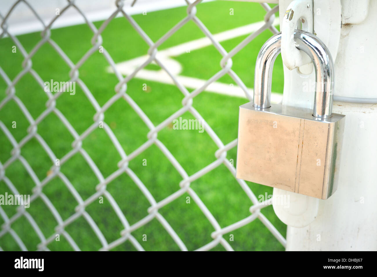 Lock Metal door with net Stock Photo Alamy
