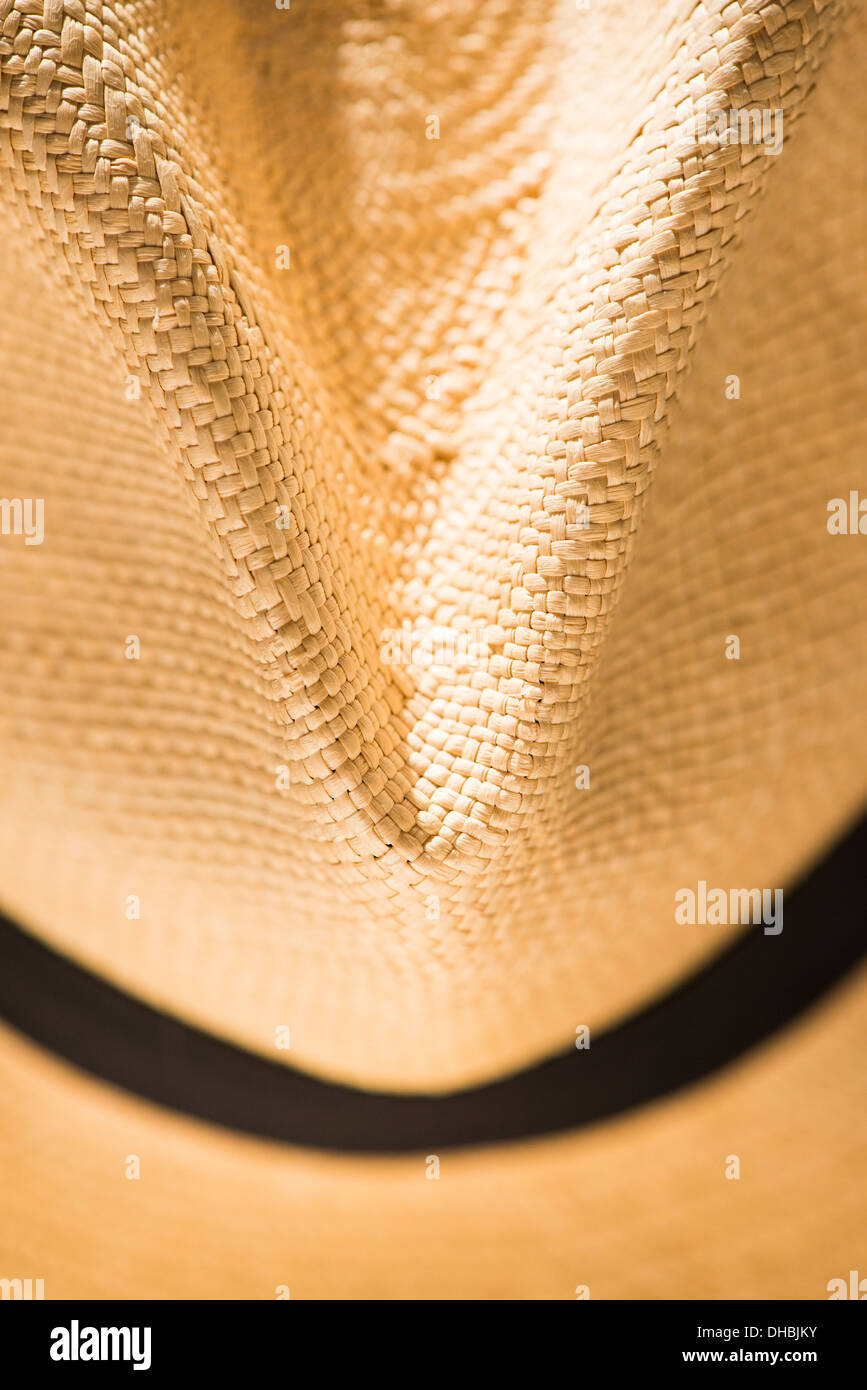 Closeup of typical Panama hat Stock Photo
