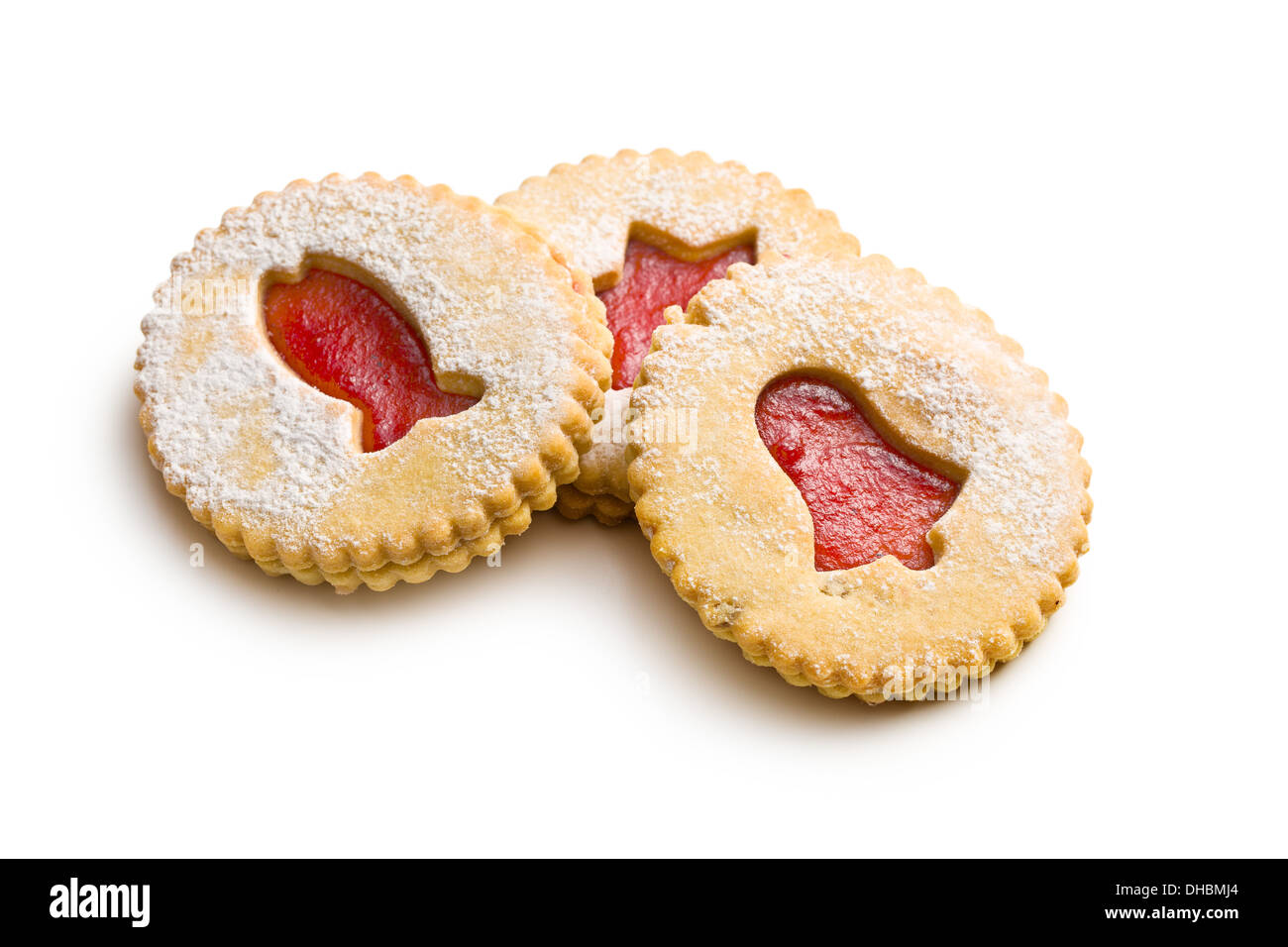 jelly cookies on white background Stock Photo