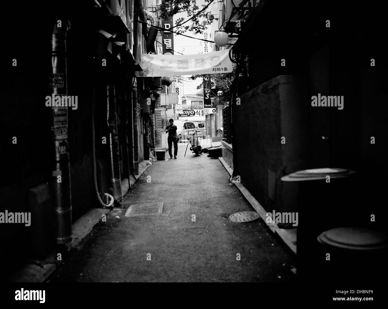 Seoul alley Stock Photo