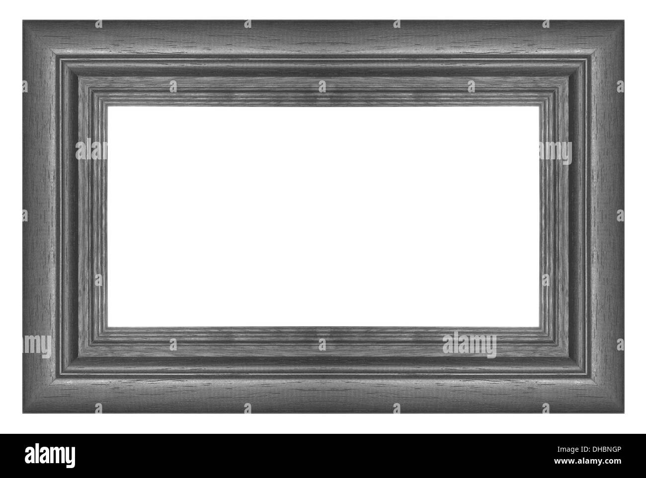 Classic wooden frame isolated on white background Stock Photo Alamy