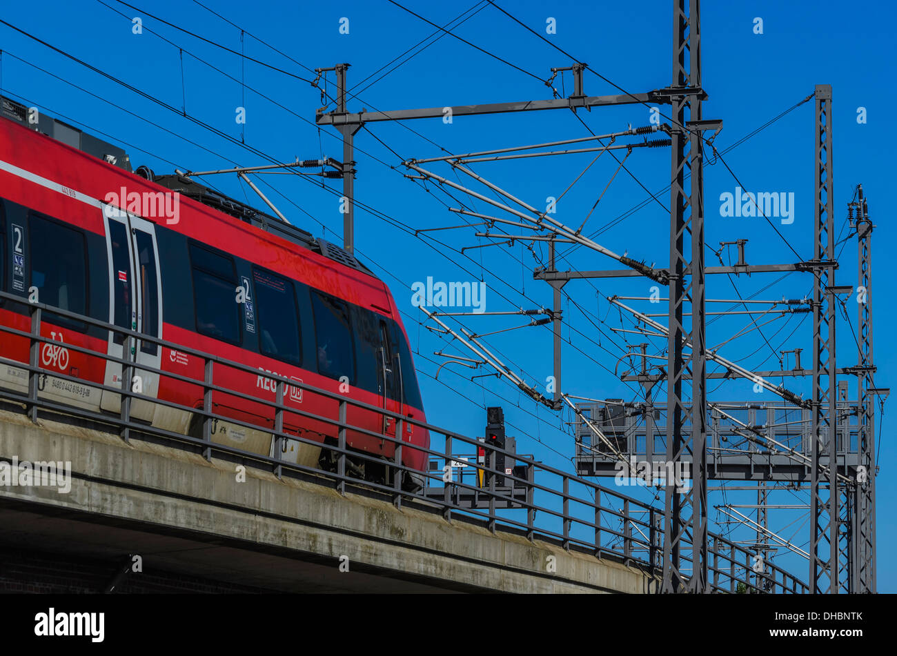 Commuter train in Berlin, Germany Stock Photo - Alamy