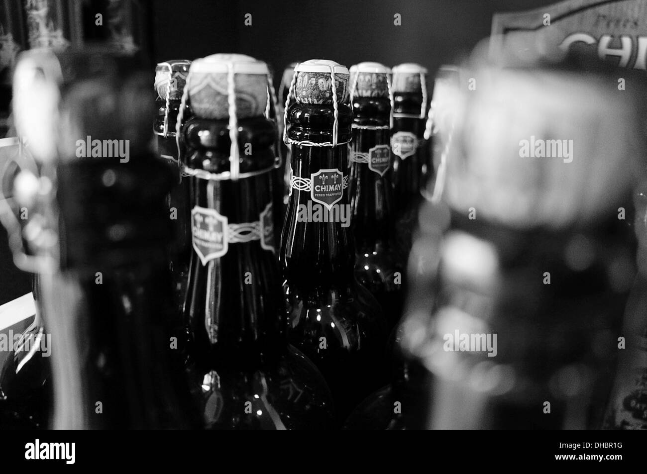 Bottles of Chimay beer Stock Photo Alamy