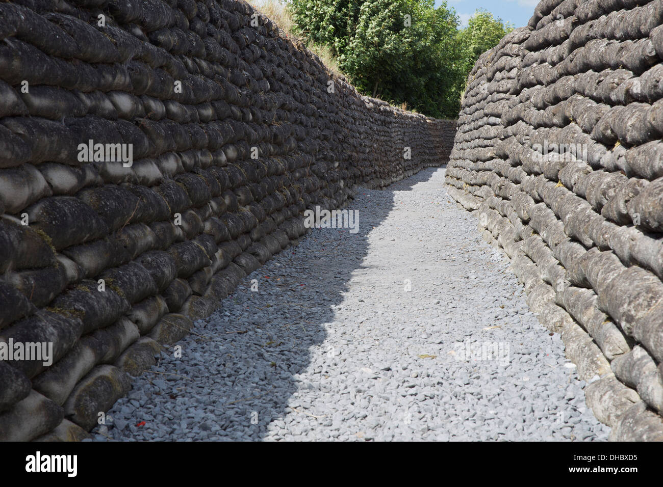 Inside the trenches of death Stock Photo