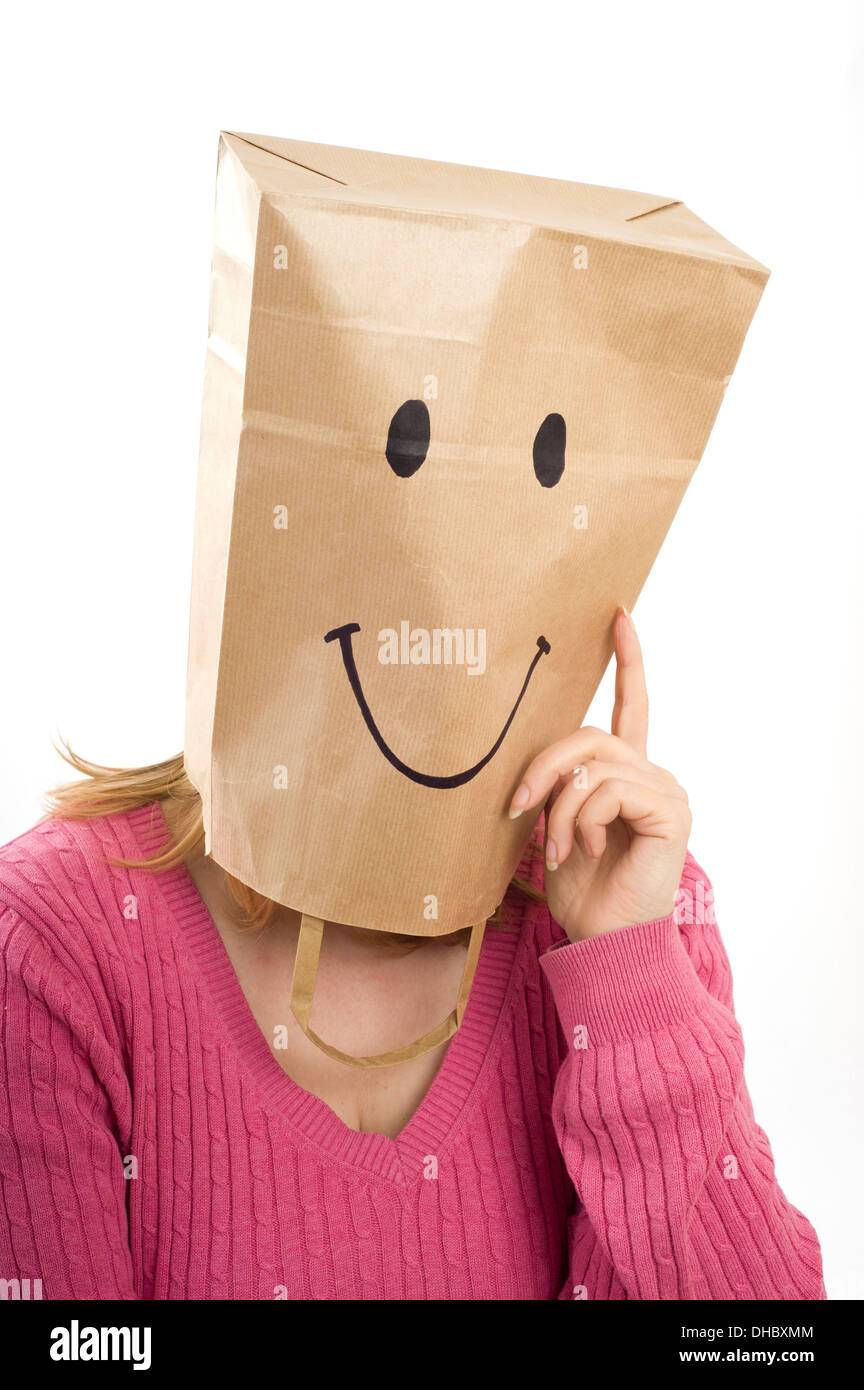 Paper Bag Over The Head Stock Photos & Paper Bag Over The Head Stock