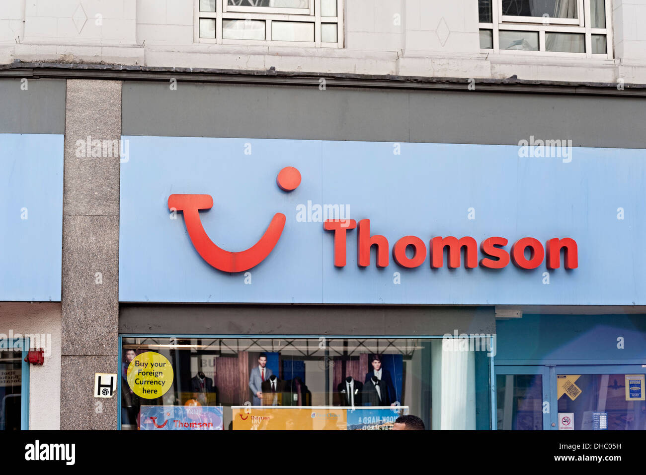 Thomson travel agent sign Birmingham Stock Photo