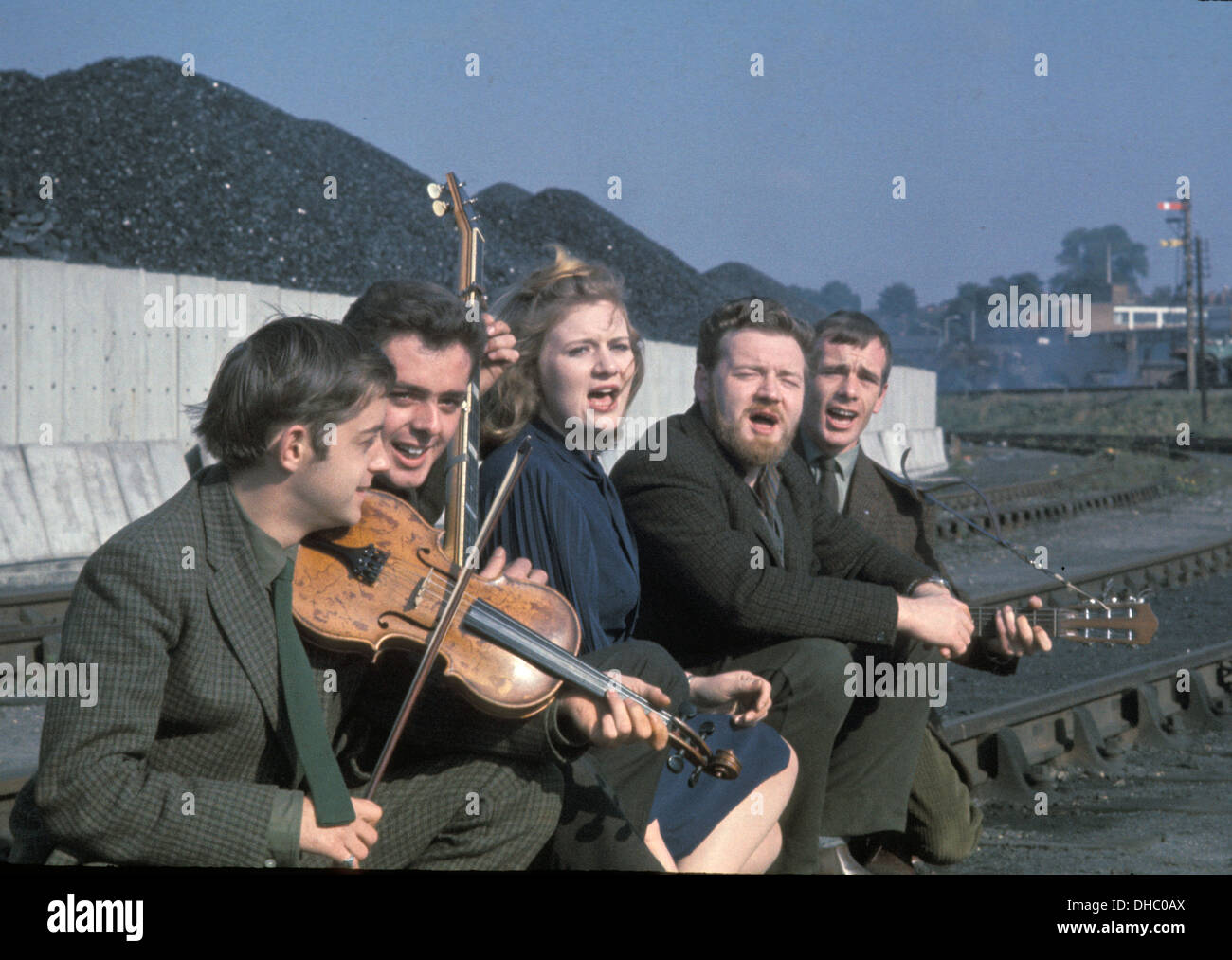 IAN CAMPBELL FOLK GROUP UK band in about 1964. Campbell is second from right. Photo John Adams