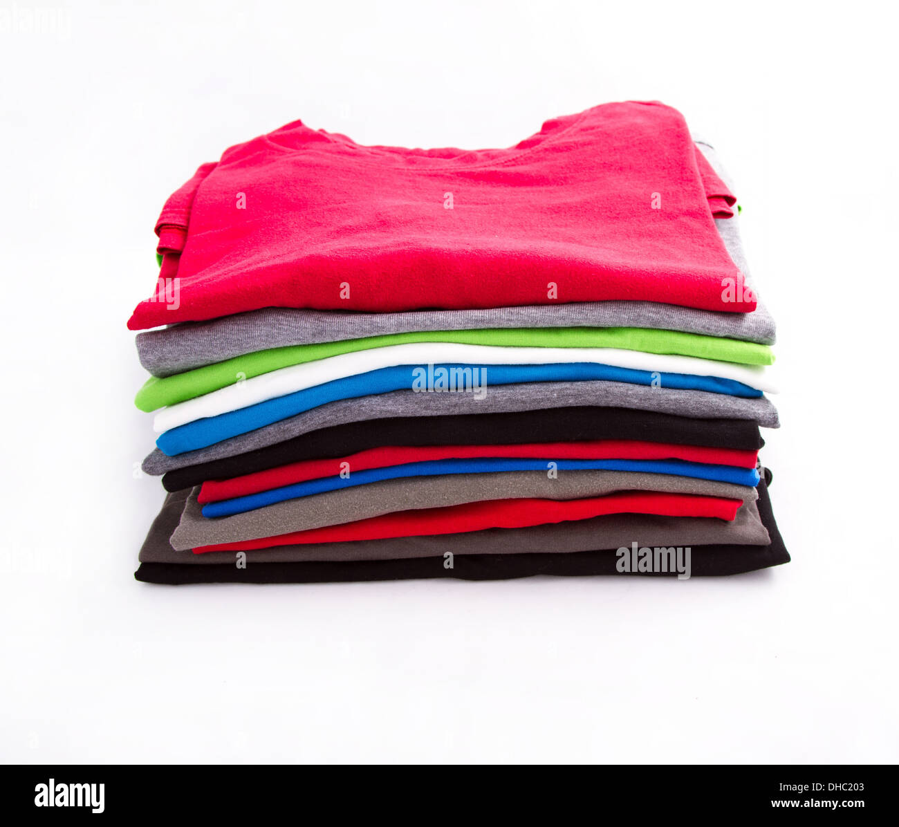 Folded shirts Cut Out Stock Images & Pictures - Alamy