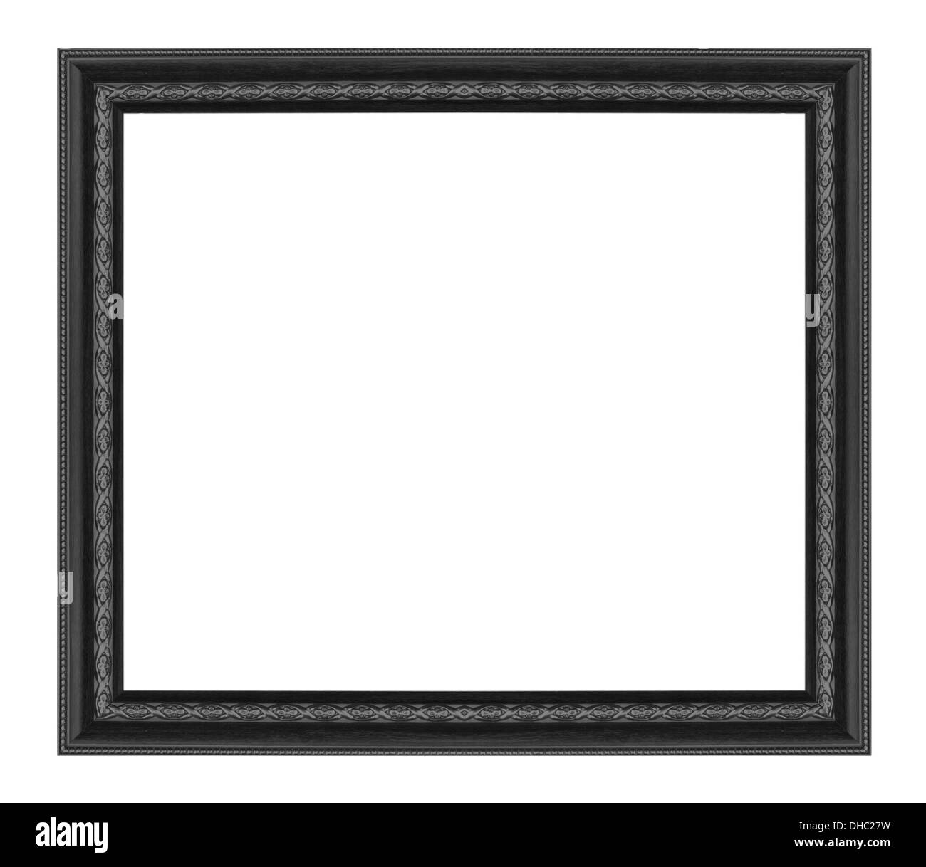 Classic wooden frame isolated on white background Stock Photo Alamy