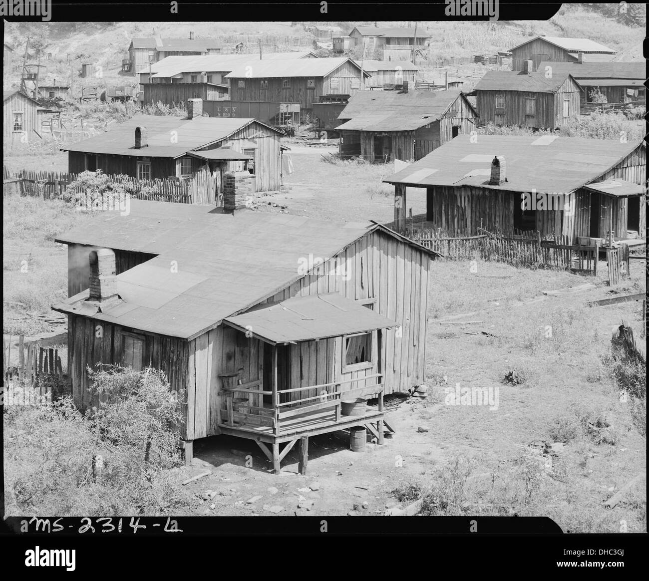 Houses of miners. Kentucky Straight Creek Coal Company, Belva Mine