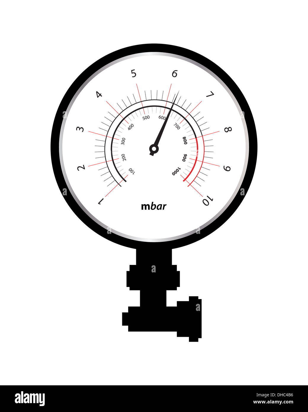 special manometer on white background Stock Photo Alamy