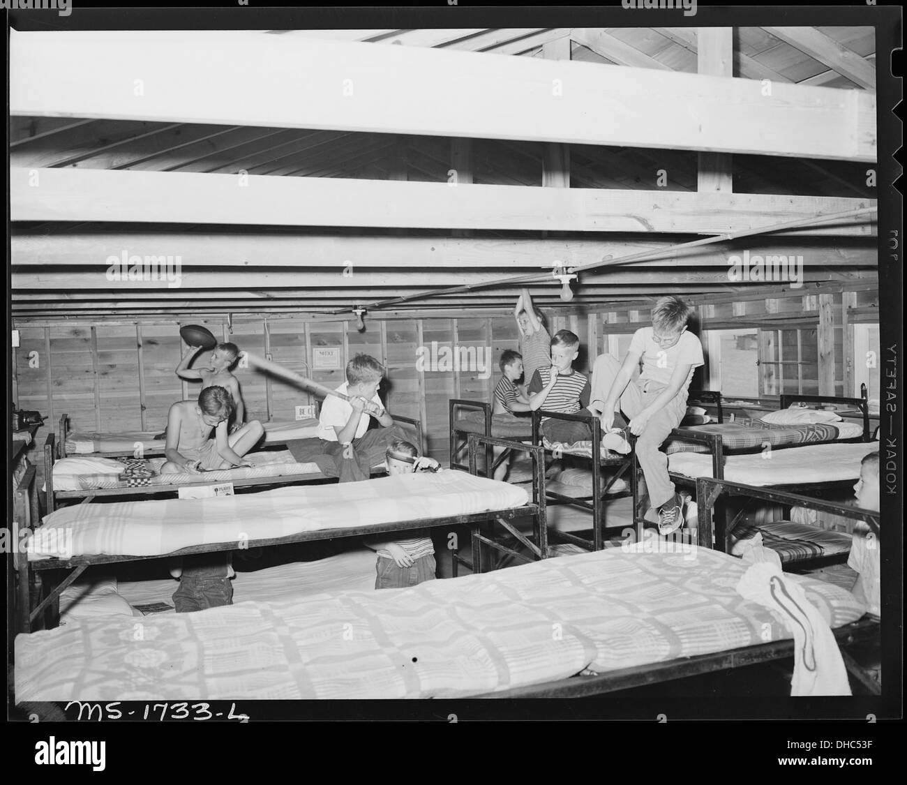 Interior of cottage for campers. Capacity of cottage is 22 bunks ... Interior of cottage for campers. Capacity of cottage is 22 bunks ...