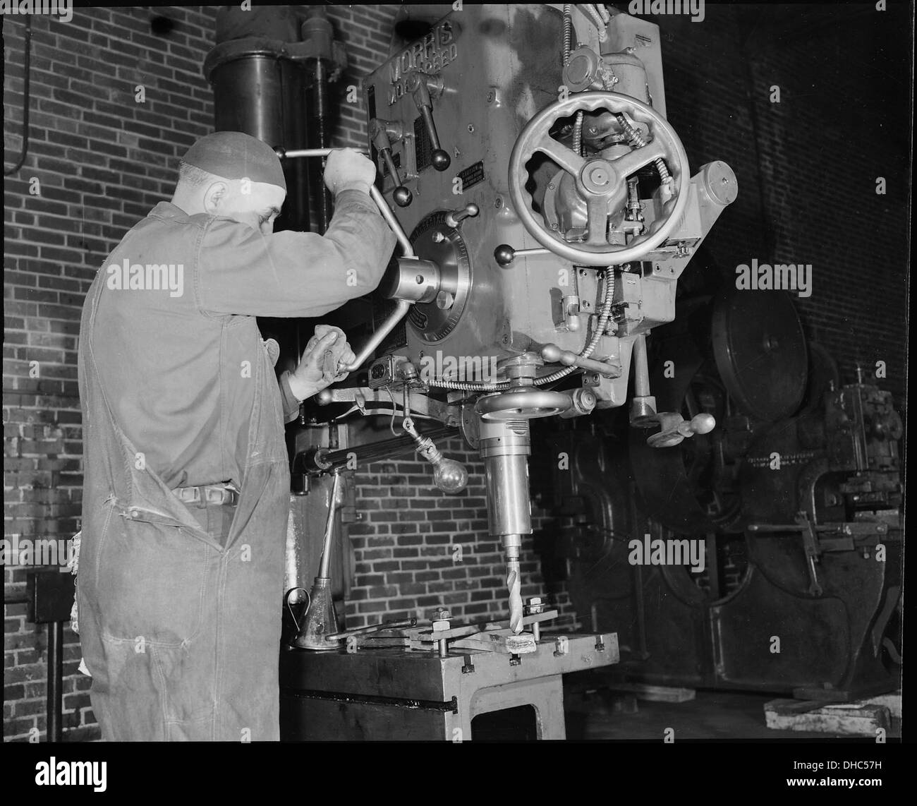 Machinist. The Pocahontas Corporation, Mines 33-34, Bishop, Tazewell County, Virginia. 541082 Stock Photo